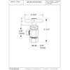 Westbrass Cross Handle Angle Stop Shut Off Valve, 1/2" Copper