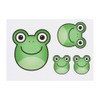 Azeeda 4 x 'Froschkopf' Temporäre Tattoos - Wasserfest, Hautfreundlich &
