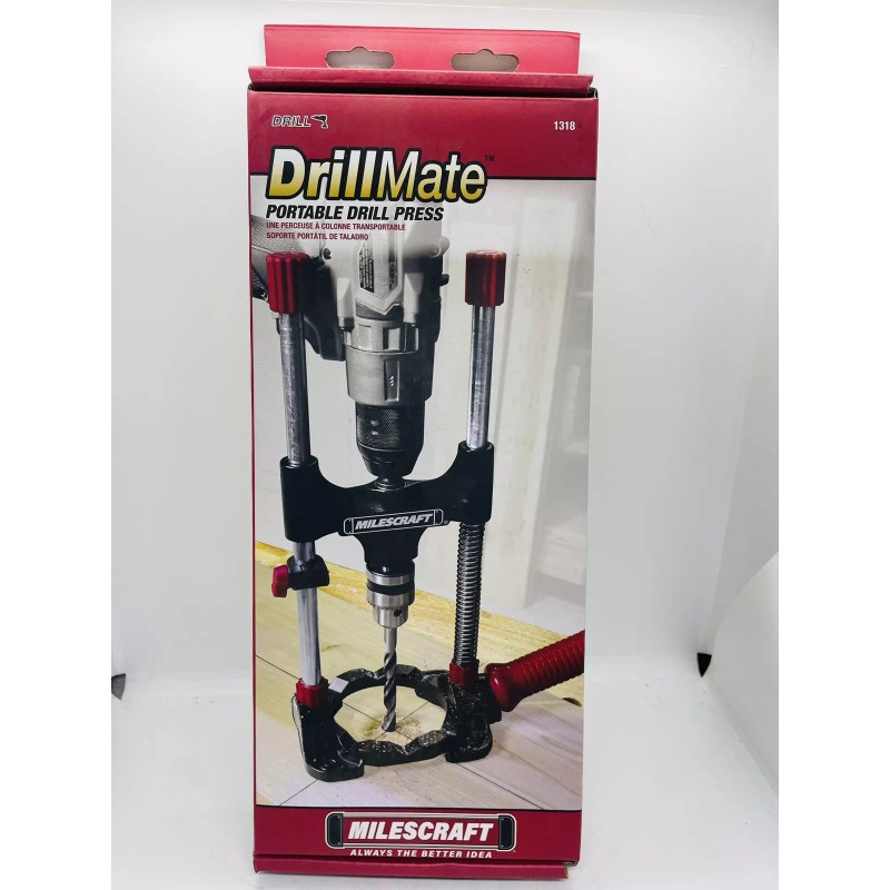 Milescraft 1318 DrillMate Portable Drill Guide - Drill Guide Attachment