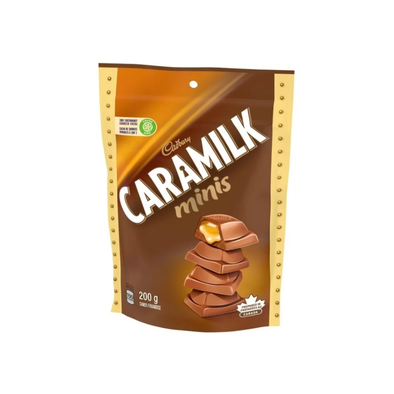 Cadbury Caramilk Caramel Chocolate Candy Mini Bars, 200g