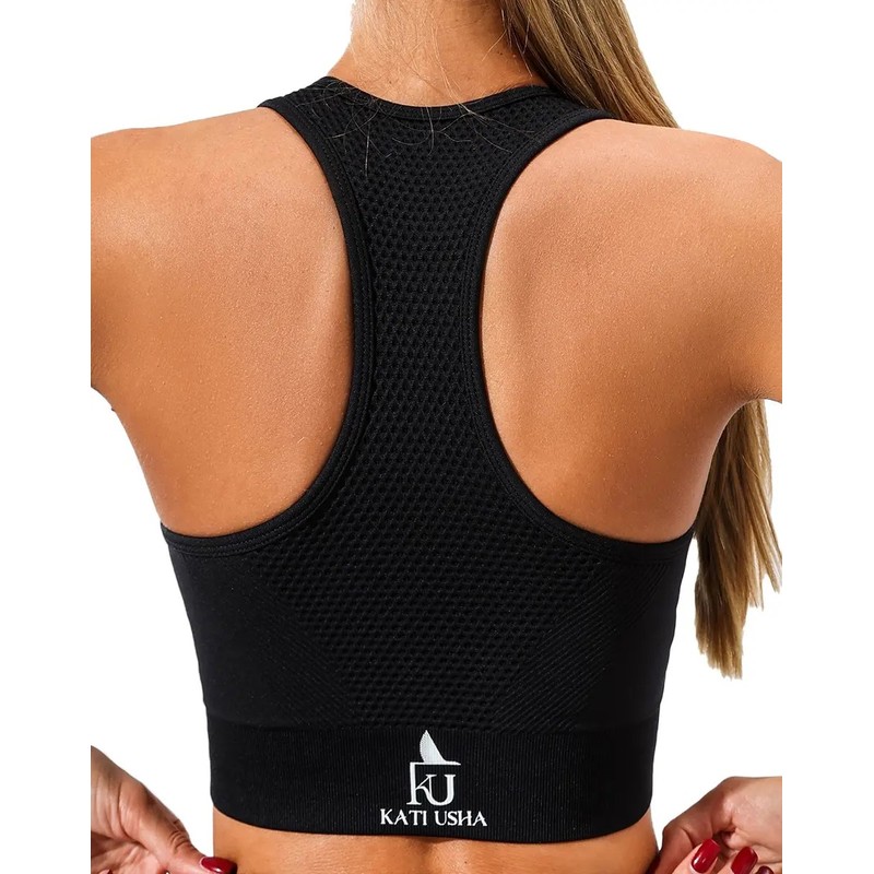 Crop Top Deportivo Para Mujer Push Up Katiusha Sport