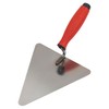 Sealey Stainless Steel Triangular Brick Trowel Rubber Handle 180mm -