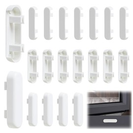 20 Pcs Window Drainage Cover Caps White Weep Hole Covers Window Replacement Drainage Caps Double Glazing Cover Caps UPVC Double Glazing Caps for UPVC Windows(White)