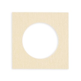 12x12 Mat Bevel Cut for 8x8 Photos - Precut Fresh Linen Canvas Circle Shaped Photo Mat Board Opening - Acid Free Matte to Protect Your Pictures - Bevel Cut for Family Photos, Pack of 1 Matboard