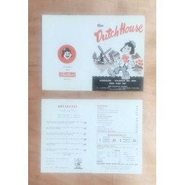 VINTAGE MENU - THE DUTCH HOUSE- MONTGOMERY, AL - New Old Stock **RARE**
