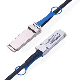 10Gtek 100G QSFP28 DAC Cable - 100GBASE-CR4 QSFP28 to QSFP28 Passive Direct Attach Copper Twinax Cable for Cisco QSFP-100G-CU2M, Ubiquiti, Arista, Supermicro and More, 2-Meter(6.5ft)