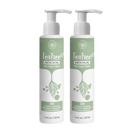 ÁRBORA 2 Jabónes Faciales con Tea Tree  Hidratante No Reseca Elimina Exceso de Grasa Piel Grasa, Acné o Mixta  Árbol de Té, Manzanilla y Aloe Vera... 