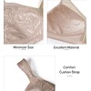 ZeroBound Women's Minimizer Bras Comfort Cushion Strap Wirefree Full Coverage