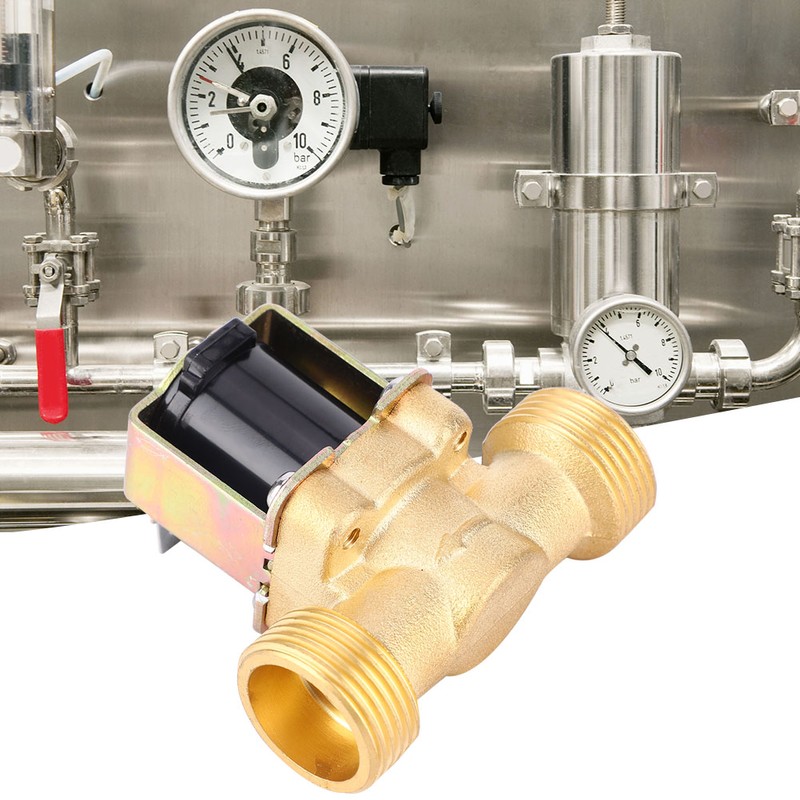 G3/4 Inches Normally Closed Brass Electric Solenoid Valve Male Thread