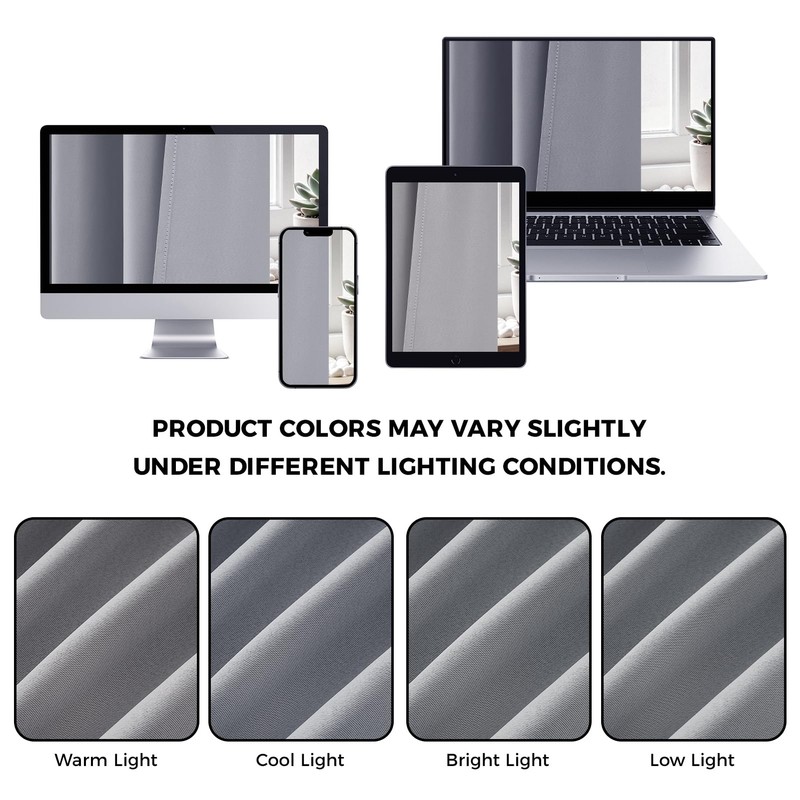 MRTREES Kitchen Waterproof Curtains, Blackout Thermal Curtains with Rod Pocket