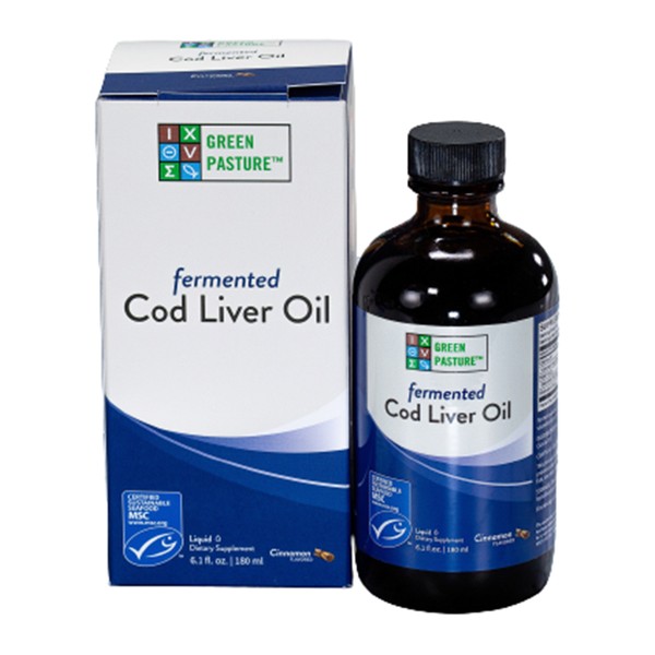 Green Pasture Fermented Cod Liver Oil Cinnamon 180mL
