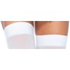 Leg Avenue Women's Plus Size Overknee Stockings Opaque White One