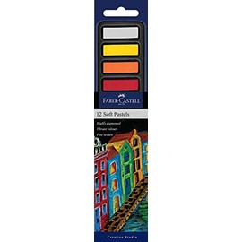 Faber-Castell Mini Creative Studio Mini Soft Pastels, Assorted – Tin of 12, (27-010078)