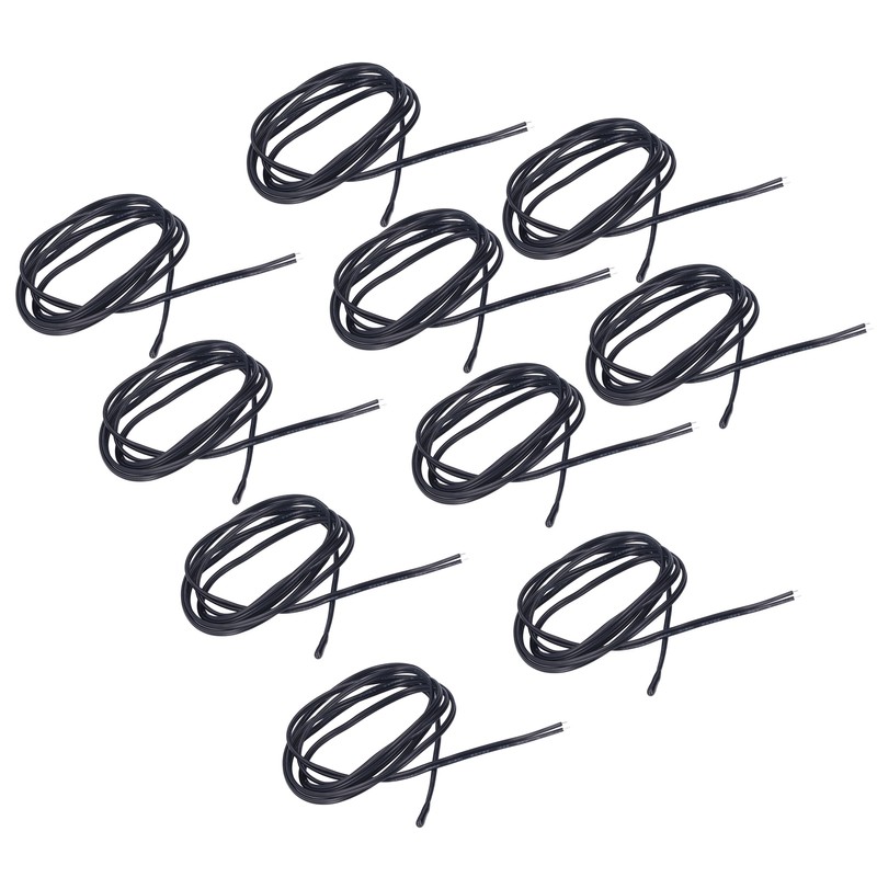 10Pcs NTC Thermistor Sensor PVC Epoxy Resin NTC Temperature Probe