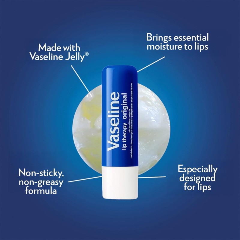 Vaseline 100% Pure Petroleum Jelly Skin Protectant 3.75 oz (Pack
