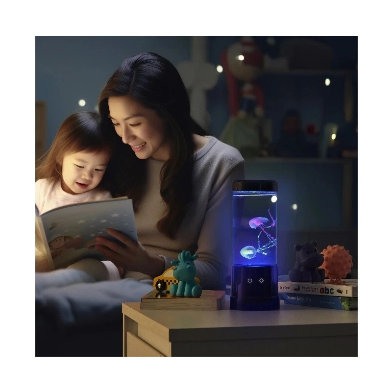 Merkury Innovations Jellyfish Lamp Motion & Multicolor Leds - Easy