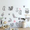 Fujitoya Wall Sticker Cat Removable Wall Sticker Sticker Cute 3D