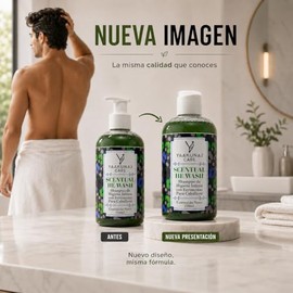 Shampoo Íntimo - Para Hombre - Hidratante - Feromonas - Aloe Vera - Tea Tree - Vitamina E - 250ml Scentual He Wash - Yaakunaj Care - Higiene Y Limpieza Profunda