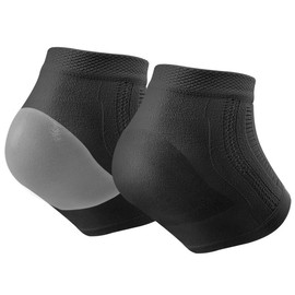 Cracked Heel Repair Socks， 3 Pairs of Breathable and Comfortable Open-Toed Socks, Suitable for chapped Heels, calluses, Rough Skin Repair (Black, One size)