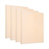 PATIKIL 6 x 6 Inch Wood Panel Board, 4 Pack