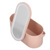 Makeup Case Rotatable Mirror Lid Dimmable LED Light Portable Cosmetic