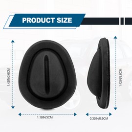 Car Cup Limiter, Stabilizers with Self-Adhesive for Most Cars Prevent Noise Universal Car Interior Accessories - 6PCS