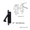 Dontay Pocket Door Handles Edge Pull,Professional Stainless Steel 304, Flush