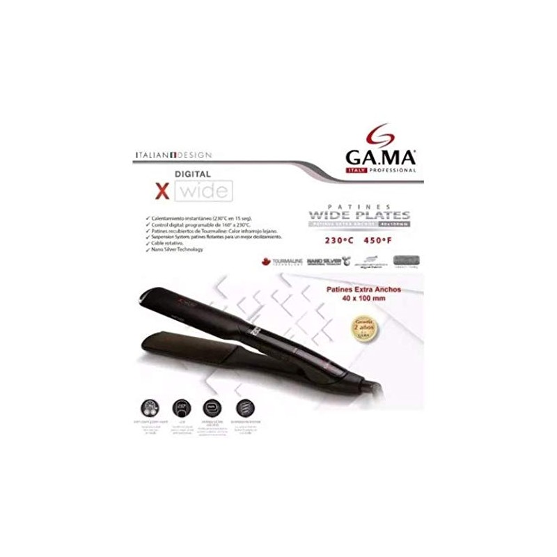 Plancha Alaciadora X Wide Digital Gama Italy