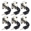 Cabinet Lock with Key, Pack of 6 Security Cabinet Lock,