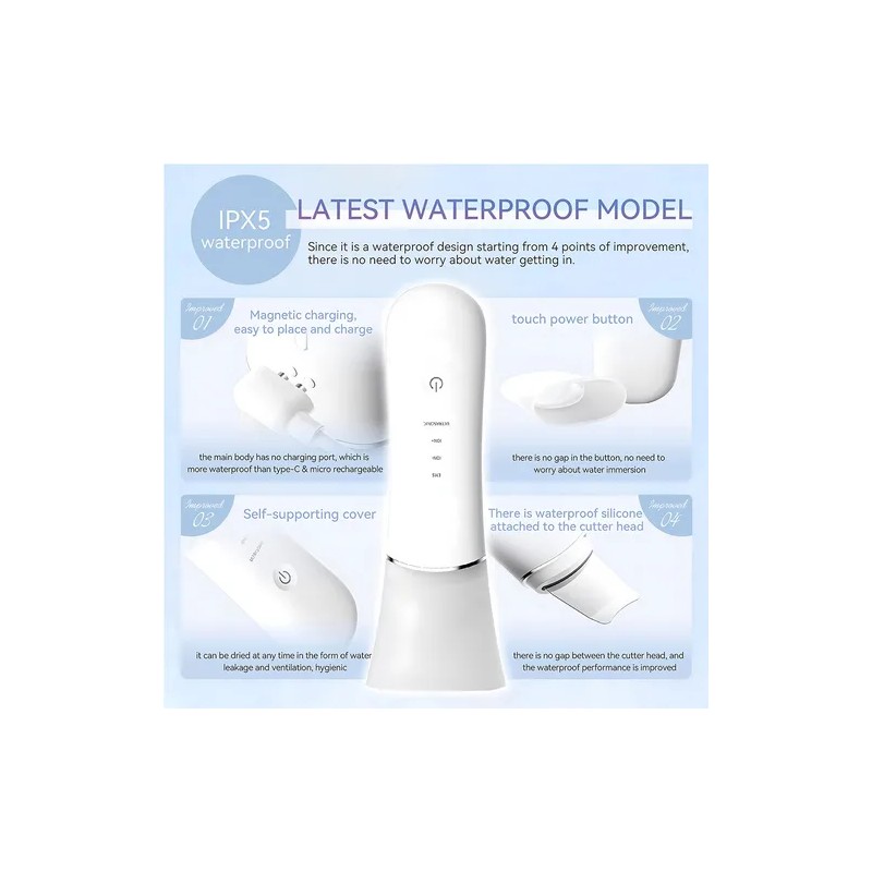 Limpiador Facial Peeling Ultrasónico Portatil Skin Scrubber