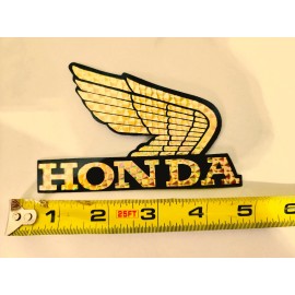 Honda Set of 3- 16" Vintage Honda Motorcycle Gold Wings Tank Decal Stickers