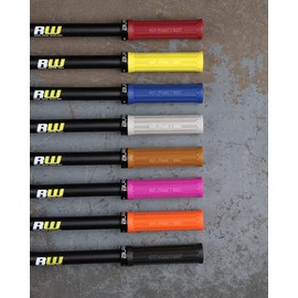 Burgtec Bartender Pro Greg Minnaar MTB Grips - Grey/Single Lock On Mountain Bike Biking Cycling Cycle Trail Enduro Riding Ride Comfort Handle Bar Handlebar Race Part Locking Tacky Rubber Pair