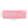 Keyboard USB Wired UltraThin Cute Cartoon for Home Office Laptop