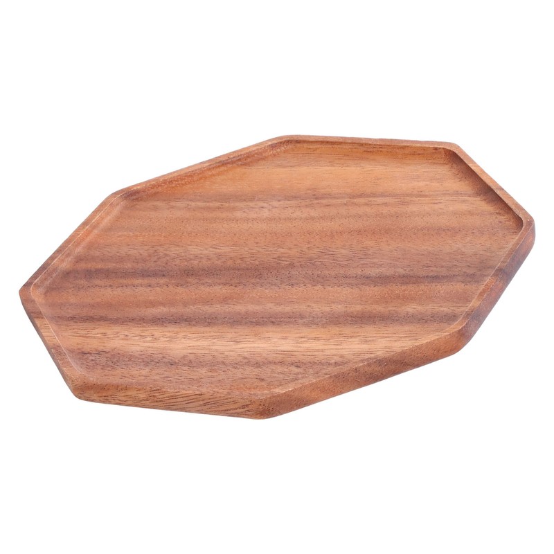 Tea Plate Natural Wood Environmental Protection Uniform Texture Odorless Serving