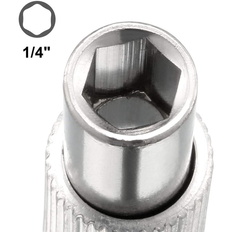 Hegebeck Flexible Extension Bar 1/4 Extension Bar Post Driver Adapter
