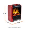EZ-HEAT 1,200-Watt Mini Fireplace Space Heater with Realistic 3D Flame,