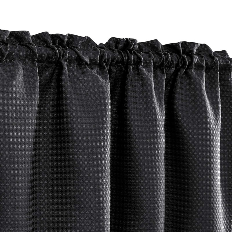 TOPICK Window Curtain for Short Windows, 2 Pieces, Plain for