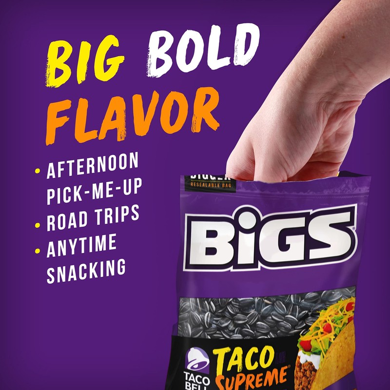 BIGS Sunflower Seeds, Taco Bell Taco Supreme Flavor, Easter Basket