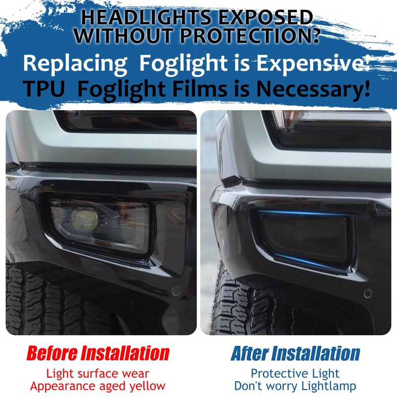 Pre-Cut Headlight&Fog-Light Tint Film Kit for Hummer EV Accessories Precision