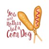 CafePress Nothin But Corn Dog Sticker Square Bumper Sticker Car