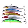Set 5 Señuelos Duros Tipo Minnow Para Pesca