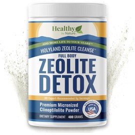 HolyLand Zeolite Cleanse - Zeolite Detox Powder (400 Gram Value Size) - Clinoptilolite Natural, Activated - Supports Energy, Mental Focus, pH Balance, Immune Defense, Optimal Gut Health