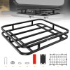 Nilight 32??26??4Inch RV Bumper Mounted Cargo Rack Carrier with Net