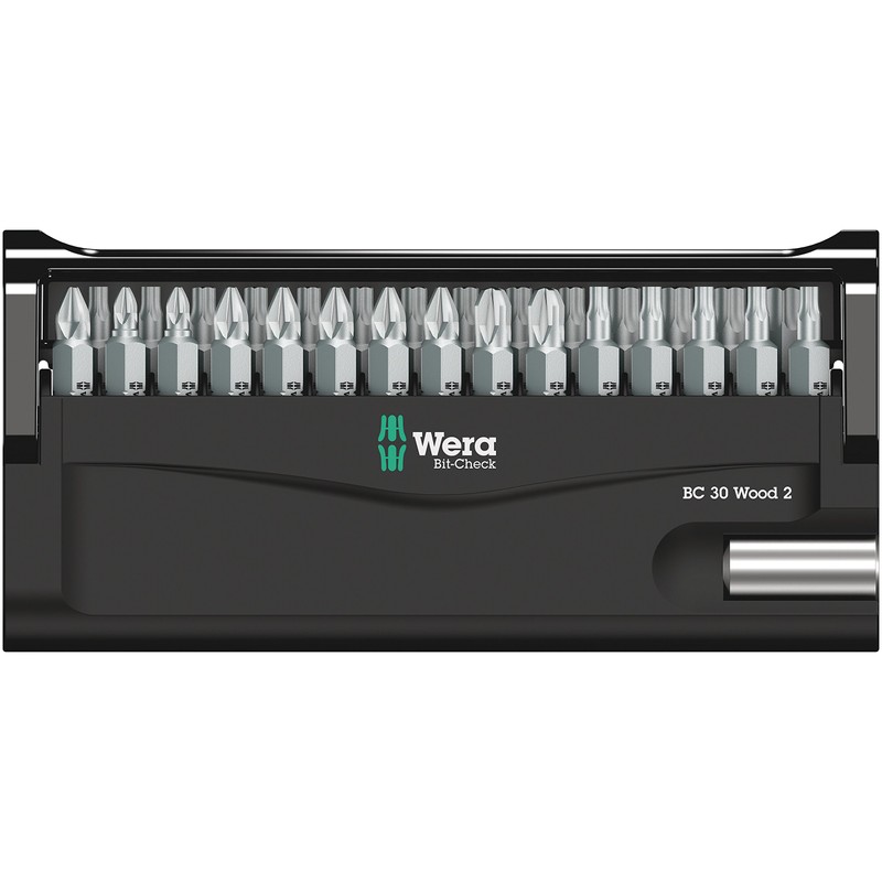 Wera 05057432001 Bit-Check"Wood 2" (30 Piece)