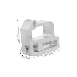 Parliky 2pcs Heavy Duty Truck Topper Clamps Mounting Clamps for Camper Shells and Truck Caps Sturdy Alloy Accessory for Secure Roof Cover Fastening