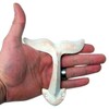Wowser Rustic White Cast Iron Whale Tail Wall Hooks, 4