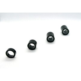 Nylon Spacers Black M10 x 5mm Length, 10.4mm Inner D x 15mm Outer D x 5mm Length Pack of 10 (M10 x 5mm)