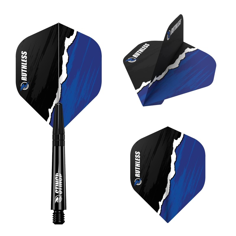 RUTHLESS Dart Flights | Premium 100 Micron Standard Number 2