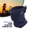 Wellstar Korean Cool Multi-Scarf Ear-Hook Ice Mask for UV Protection, Sunshade for Golf & Fishing Cool Multi-Scarf/Navy 2ea