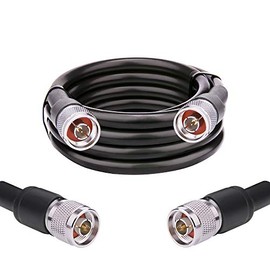 MOOKEERF N Cable, 6ft N Male Cable, KMR400 Ultra Low Loss N-Type Cable, N Male to N Male Connector Cable, KMR400 N Extension Jumper Cable for Cell Phone Signal Booster,Amplifier, Antennas
